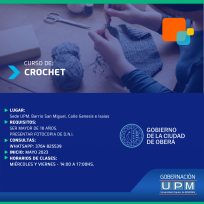 Curso de Crochet en barrio San Miguel, un hobbies o una salida laboral