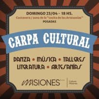 Veni a disfrutar del arte al aire libre con espectáculo de Danza, poesía y feria en la Carpa Cultural en la Costanera de Posadas