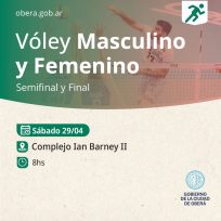 Torneo de Vóley, se juegan las semi finales CODEIM 
