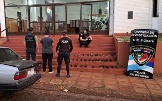 Arrestaron a un hombre acusado de robar en un predio de Oberá