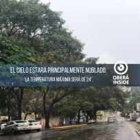 Se esperan lluvias y lloviznas, para el sábado bajan las temperaturas pero continúan las precipitaciones