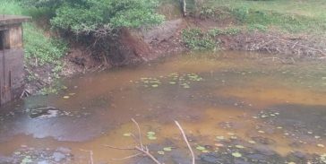 OBERÁ: Preocupante la bajada de agua por las pocas lluvias en el arroyo en Villa Bonita