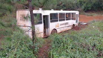 CAMPO VIERA: Un colectivo con tareferos despistó sobre ruta 14