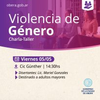 Charla sobre Violencia de Género en el CIC del barrio Günter de Oberá