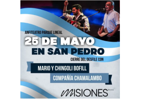 SAN PEDRO: Mario Bofill se presentará en el Festival de 25 de mayo