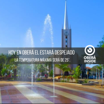Tiempo bueno y cielo despejado en Oberá