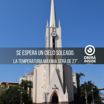 Como seguirá el clima el finde semana largo en Oberá