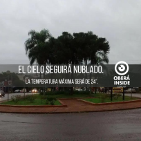 Como va a estar el clima en Oberá para ir a votar