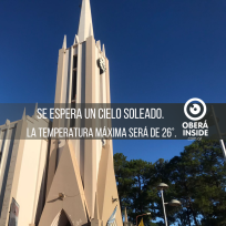 Se espera un cielo soleado en Oberá