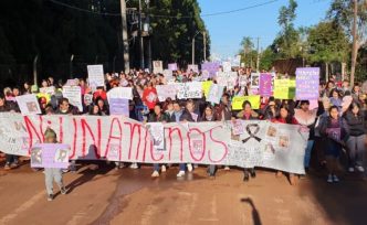 San Vicente marchó por Daniela Radke, brutalmente asesinada este finde semana, reclaman seguridad y justicia
