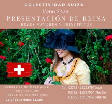 OBERÁ: 1º presentación de Reina, Reyes Mayores y Principitos de la Colectividad Suiza