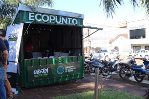OBERÁ: Nuevo EcoPunto, intercambio de cartones, latas, botellas por semillas y plantines