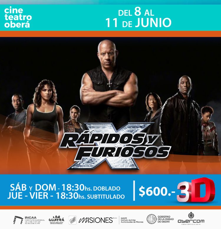 Cartelera del Cine Teatro Oberá – Espacio Incaa 