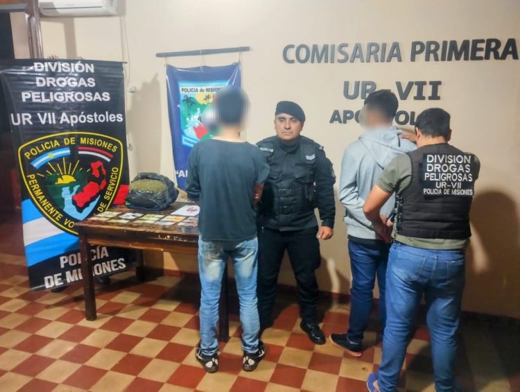 La rápida intervención de agentes antinarcóticos evitó la distribución de drogas en Apóstoles
