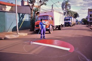 OBERÁ: Inició el cambio de circulación en calle La Rioja, se recomienda a los conductores prestar atención