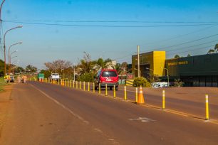 OBERÁ: Instalaron nuevos delineadores viales verticales en RN 14