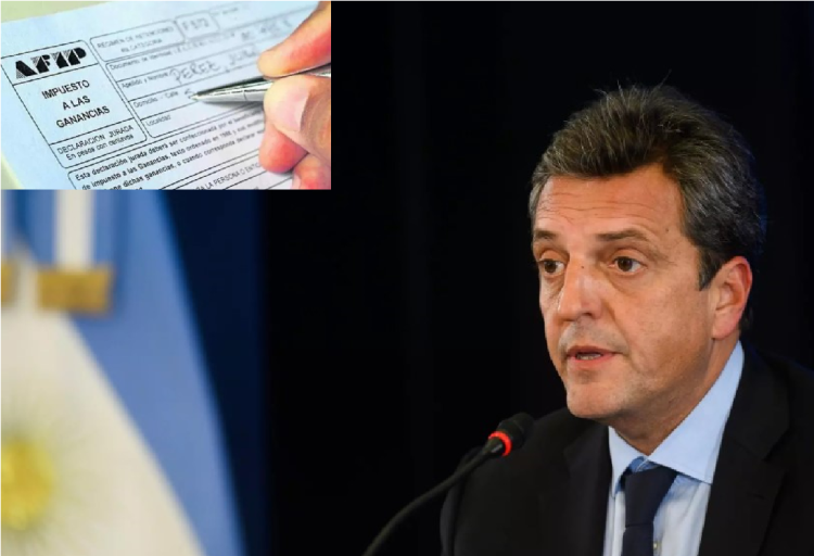 El Ministro Sergio Massa busca una medida de alivio para los que pagan impuestos a las ganancias