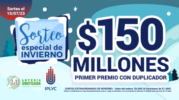 Se viene el sorteo extraordinario de invierno de la Lotería Unificada