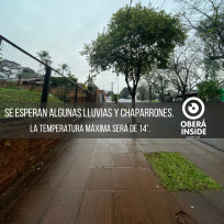 Continua varios días mas el clima frio y lluvioso en Oberá, mínima de hoy 11º