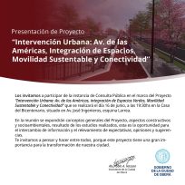 Reunión informativa sobre intervención urbana en Av. de las Américas y zonas aledañas