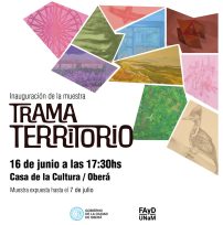 Todos invitados a la apertura de la muestra de «Trama Territorio»