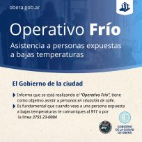 Operativo Frío en Oberá