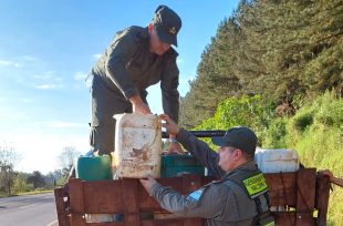 Gendarmería incautó mil litros de combustible que venia de manera ilegal desde Paraguay