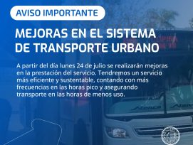 Mejoras en el Sistema de Transporte Urbano de Oberá