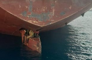 Cuatro migrantes cruzaron el Atlántico escondidos 13 días en el timón de un barco, llegaron a Brasil y fueron rescatados