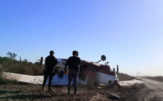 Cayó un avión con más de 300 kilos de cocaína en una zona rural de Chaco