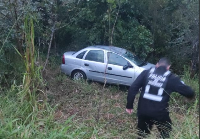 CAMPO RAMÓN: Automovilista resultó ileso tras despistar sobre ruta Provincial N°103