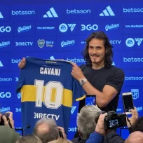 Cavani fue presentado como nuevo jugador de Boca “Estoy muy feliz de estar acá”