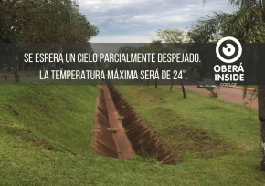 Baja de a poco la temperatura en Oberá, no se esperan lluvias para hoy