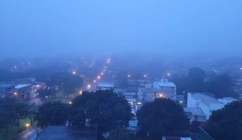 Oberá amaneció con una densa neblina, muy inestables y se esperan chaparrones durante todo el día