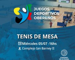 TENIS DE MESA, En el complejo Ian Barney II