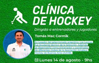 Clínica de Hockey el próximo lunes 14 de agosto