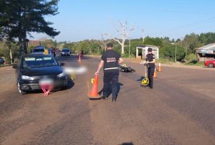 Falleció un motociclista en un siniestro vial en Panambí