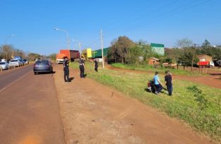 Un Motociclista resultó lesionado en siniestro vial sobre ruta nacional 14