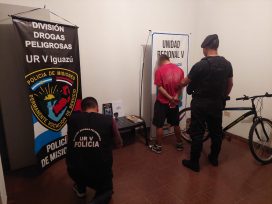 Agentes antidrogas arrestaron a un dealer con 66 dosis de “pedra” en Puerto Iguazú