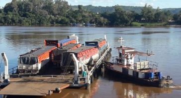 Se suspendió el servicio de balsa en San Javier-porto Xavier