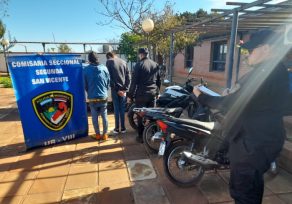 Investigadores con trabajos de inteligencia recuperaron cinco motos robadas