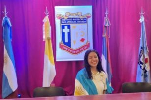 posadeña Victoria Rojas, estudiante misionera del Instituto Janssen fue elegida en el concurso mundial Chegg.org Global Student Prize 2023