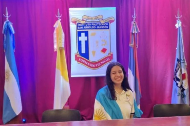 posadeña Victoria Rojas, estudiante misionera del Instituto Janssen fue elegida en el concurso mundial Chegg.org Global Student Prize 2023