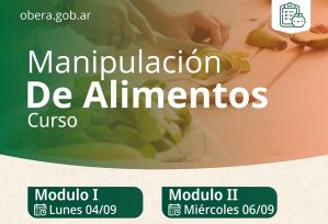 OBERÁ: Curso para manipuladores de alimentos