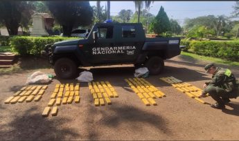 Gendarmes hallaron acopio de marihuana en colonia Oro Verde