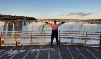 El Obereño Horacio Kronbauer, cumplió su sueño de sobrevolar las Cataratas del Iguazú