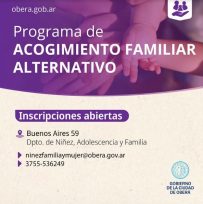 OBERÁ: Programa de Acogimiento Familiar Alternativo