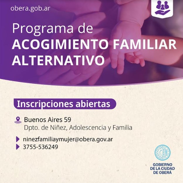 OBERÁ: Programa de Acogimiento Familiar Alternativo
