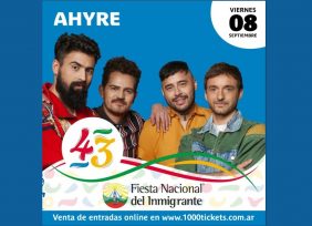 Segunda jornada de la 43FNI, hoy viernes 8 noche de Folklore Argentino