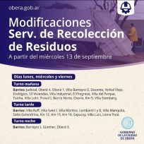 Modificaciones en Servicios de Recolección de Residuos
